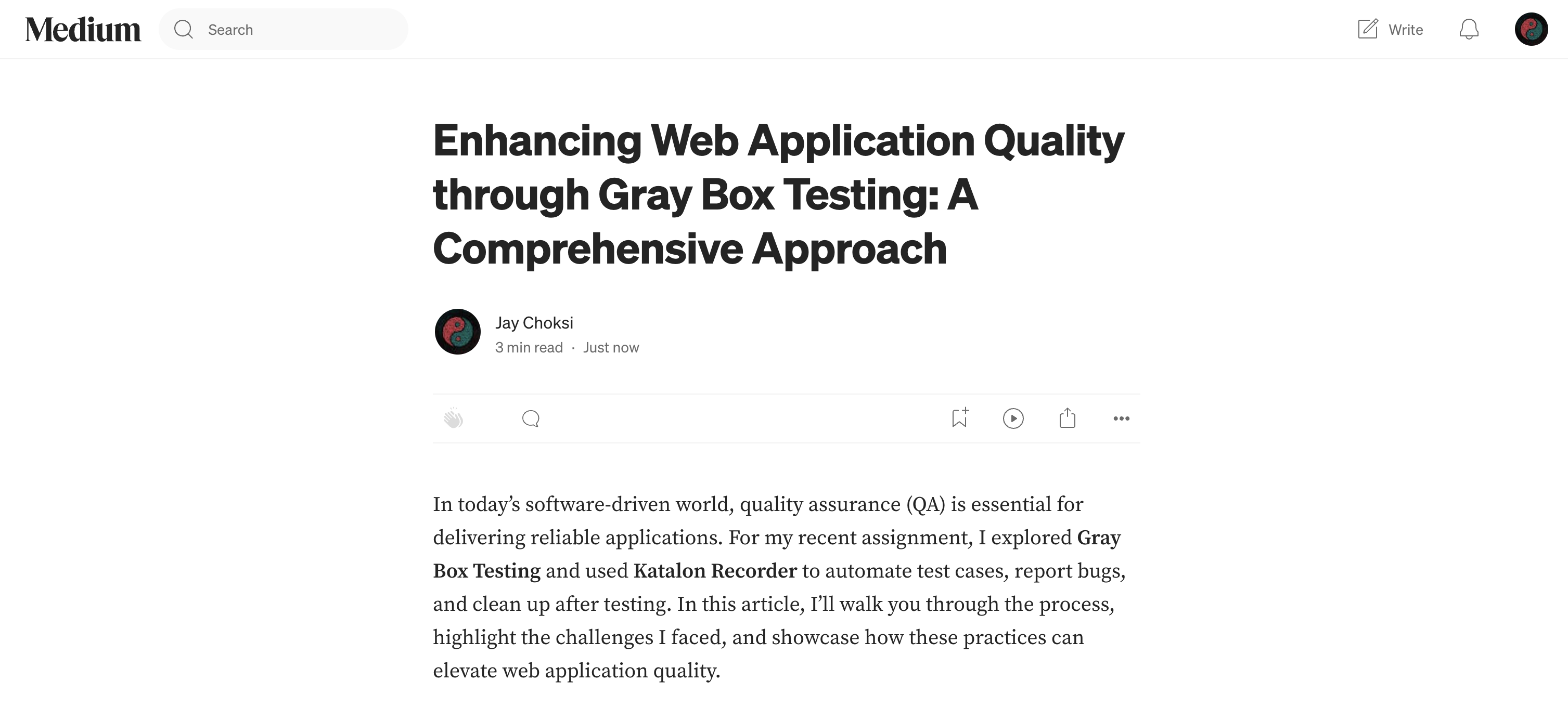 Enhancing Web Application Quality through Gray Box Testing