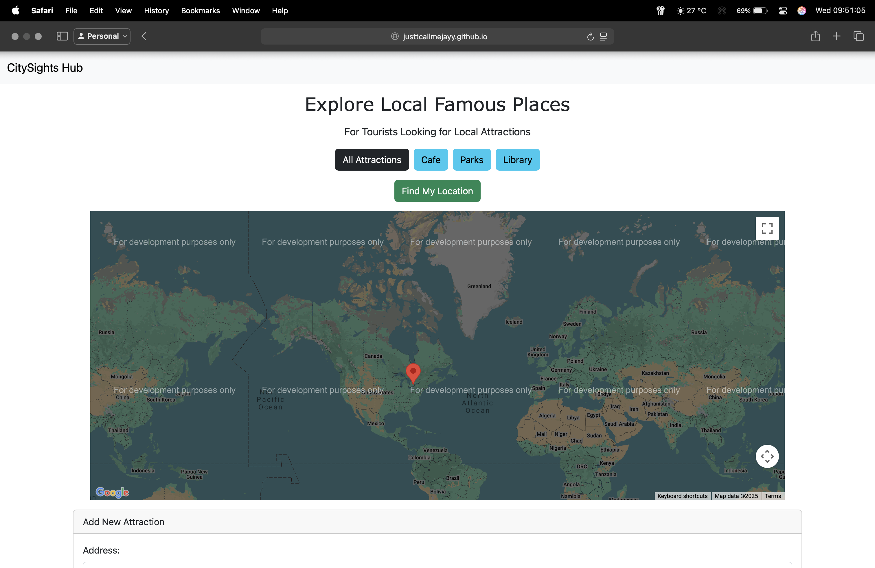 Geolocation Map App